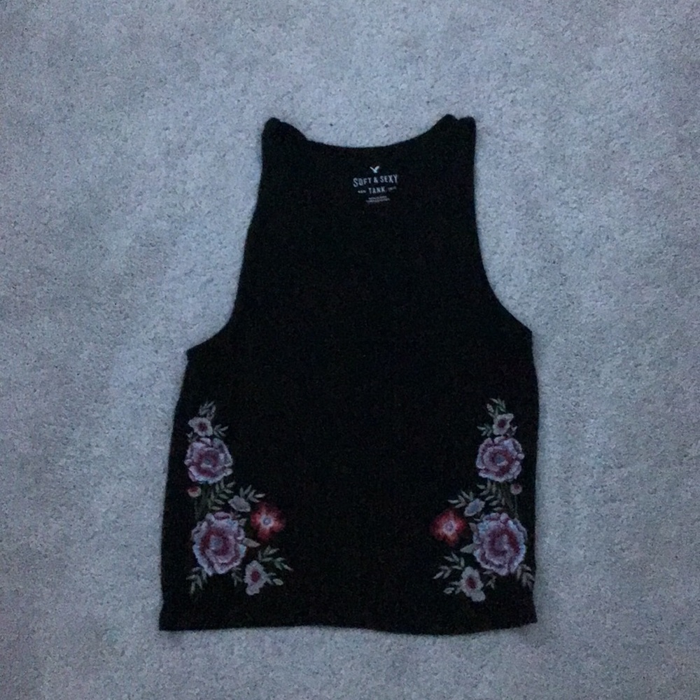Black tank top